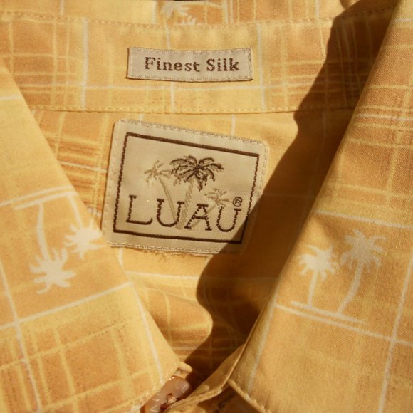 Vtg Silk Hawaii USA Luau Sportswear S/S Aloha Shirt M USA - Picture 2 of 7